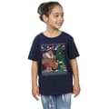Miniatyrbillede 2 af 5: The Flintstones Girls Christmas Fair Isle Cotton T-Shirt