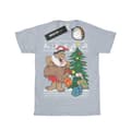 Miniatyrbillede 1 af 5: The Flintstones Girls Christmas Fair Isle Cotton T-Shirt