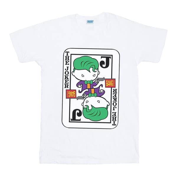 DC Comics Mens Chibi Joker Playing Card T-Shirt