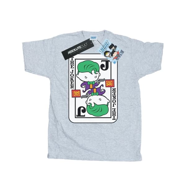 DC Comics Mens Chibi Joker Playing Card T-Shirt