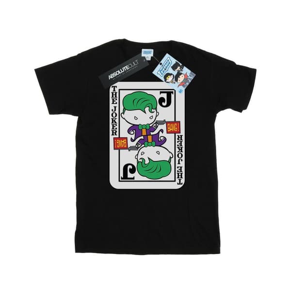 DC Comics Mens Chibi Joker Playing Card T-Shirt