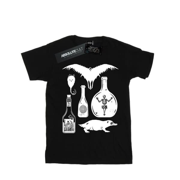 Fantastic Beasts T-shirt med enfärgade ikoner för pojkar