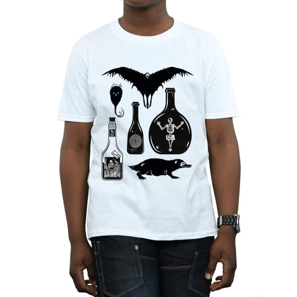 Fantastic Beasts T-shirt med enfärgade ikoner för pojkar