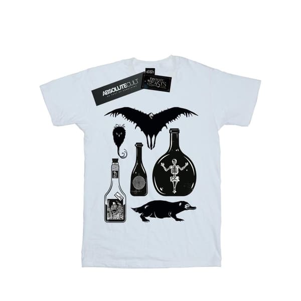 Fantastic Beasts T-shirt med enfärgade ikoner för pojkar