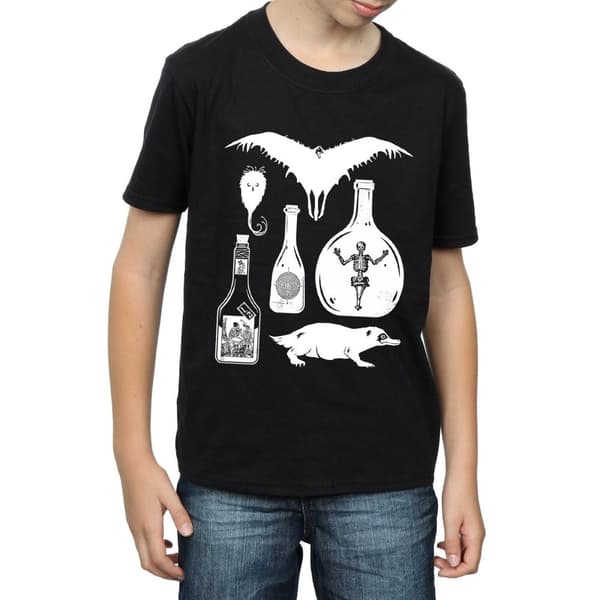 Fantastic Beasts T-shirt med enfärgade ikoner för pojkar