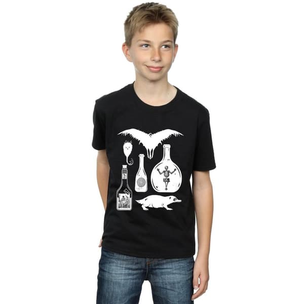 Fantastic Beasts T-shirt med enfärgade ikoner för pojkar