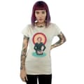 Miniatyrbild 2 av 3: David Bowie T-shirt i bomull med knäböjande halo för damer/damer