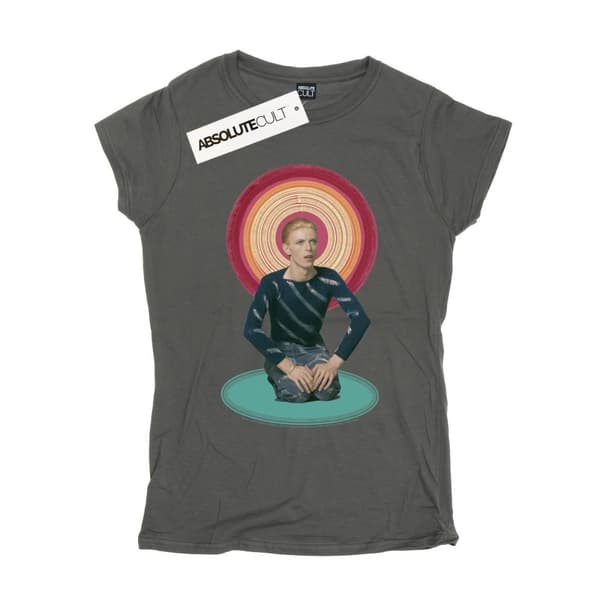 David Bowie T-shirt i bomull med knäböjande halo för damer/damer