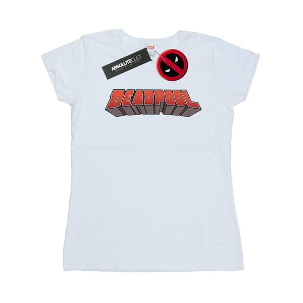 Marvel Womens/Ladies Deadpool Text Logo Cotton T-Shirt
