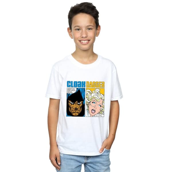 Marvel Boys Cloak And Dagger Comic Panels T-Shirt