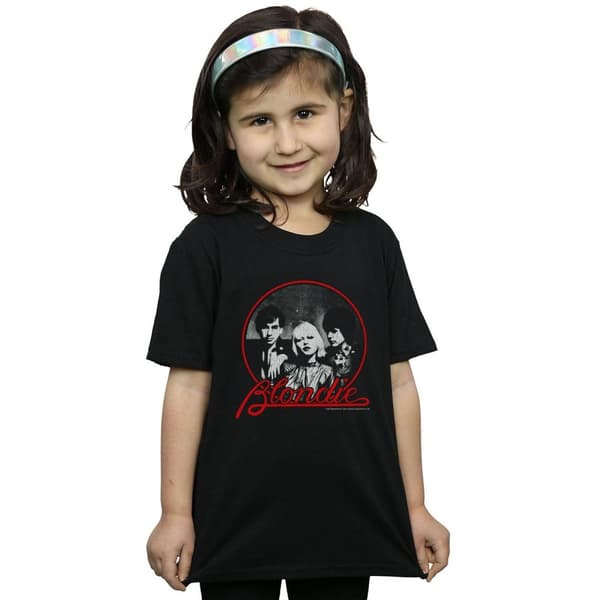 Blondie T-shirt i bomull med cirkel för flickor