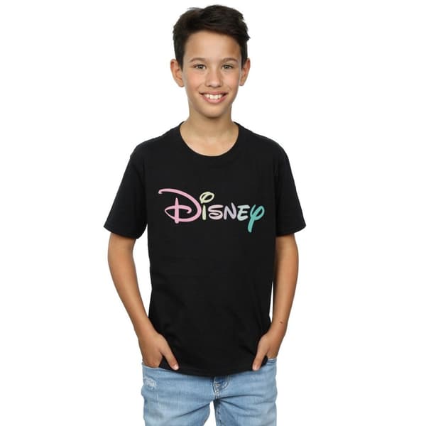 Disney T-shirt med pastellfärgad logotyp för pojkar
