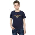 Miniatyrbild 2 av 3: Marvel T-shirt med bröstemblem från Captain Marvel för pojkar