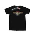 Miniatyrbild 1 av 3: Marvel T-shirt med bröstemblem från Captain Marvel för pojkar