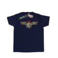 Miniatyrbild 1 av 3: Marvel T-shirt med bröstemblem från Captain Marvel för pojkar