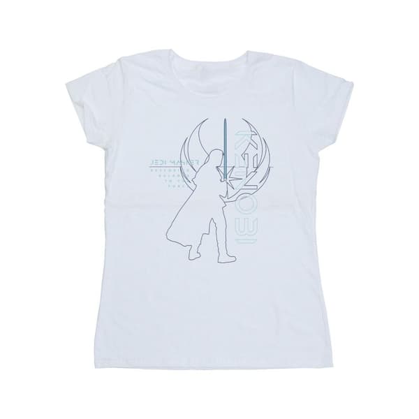 Star Wars Womens/Ladies Obi-Wan Kenobi Jedi Master Balance Cotton T-Shirt