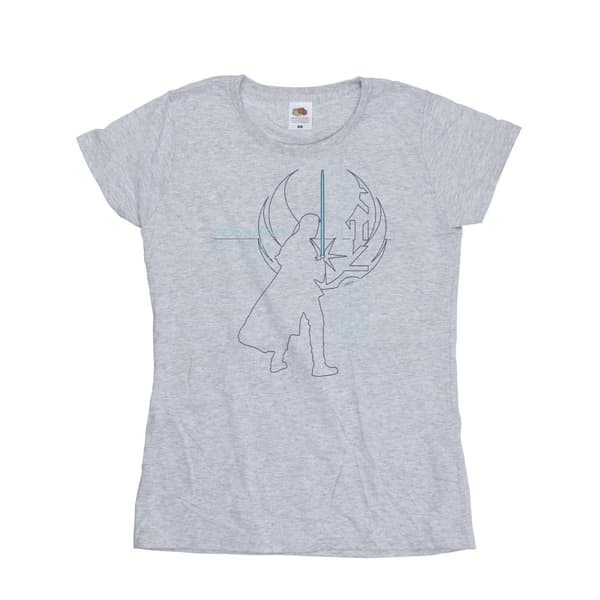 Star Wars Dam/Tjej Obi-Wan Kenobi Jedi Master Balance T-shirt i bomull