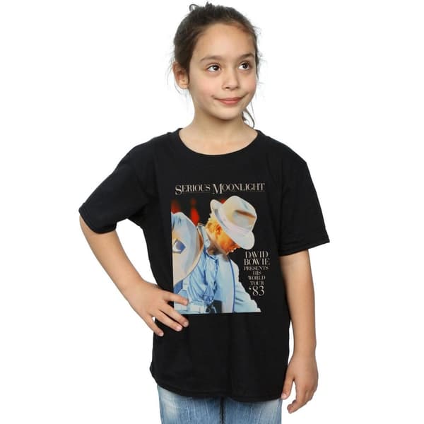 David Bowie Serious Moonlight - bomulls-T-shirt för flickor