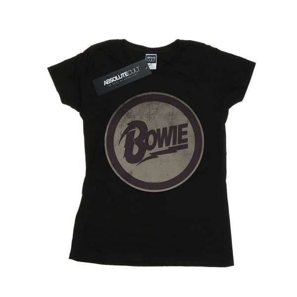 David Bowie Womens/Ladies Circle Logo Cotton T-Shirt