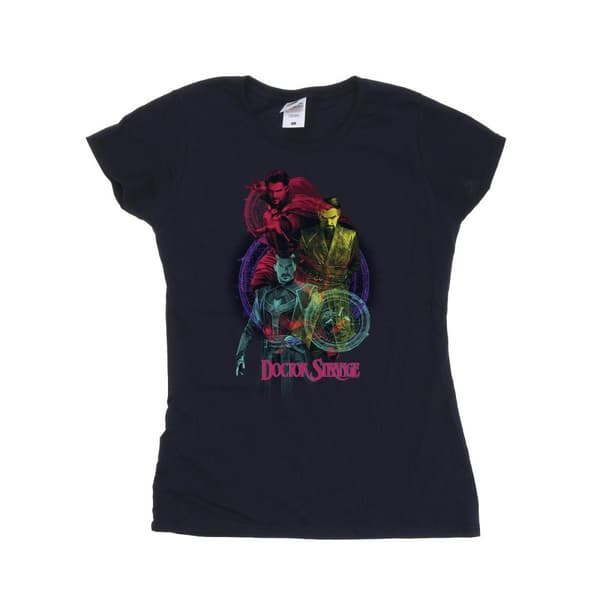 Marvel Doctor Strange - T-shirt i bomull med regnbågsfärger, dam/dam