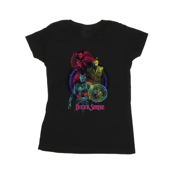Marvel Doctor Strange - T-shirt i bomull med regnbågsfärger, dam/dam