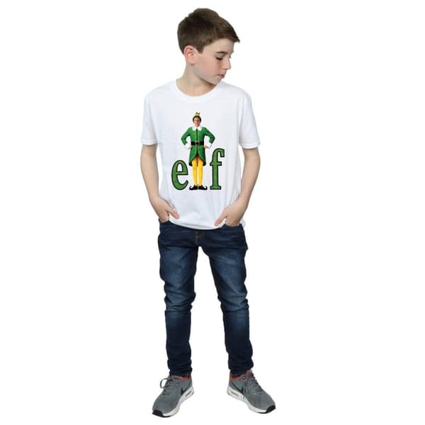 Elf T-shirt med Buddy-logotyp för pojkar