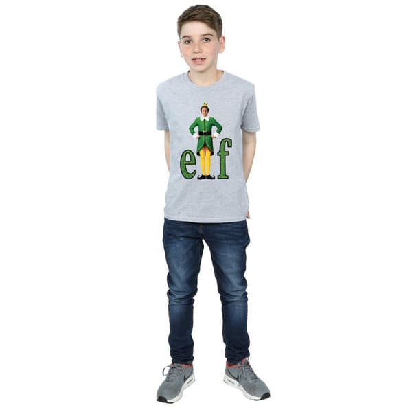 Elf T-shirt med Buddy-logotyp för pojkar