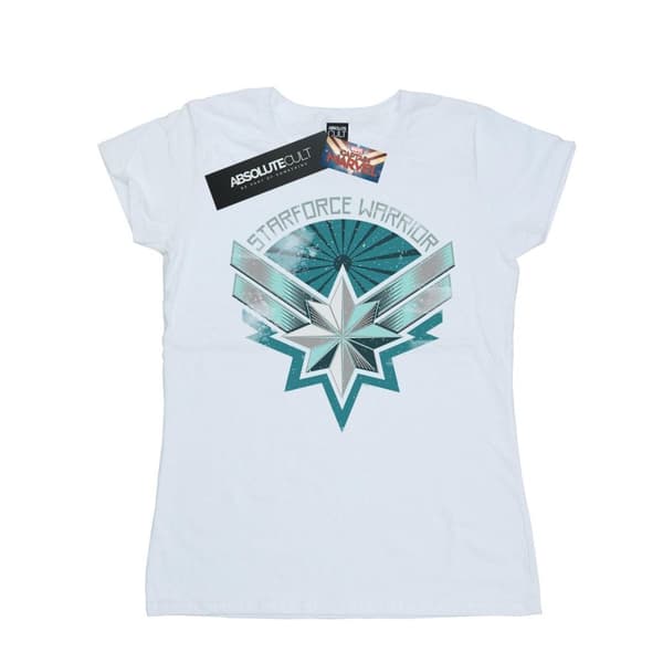 Marvel Dam/Tjej Captain Marvel Starforce Warrior T-shirt i bomull
