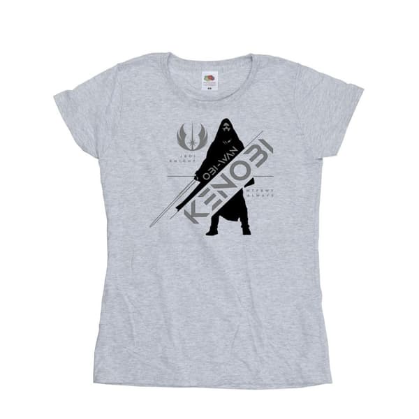 Star Wars Dam/Tjej Obi-Wan Kenobi Jedi Knight - T-shirt i bomull