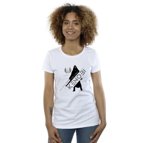 Star Wars Dam/Tjej Obi-Wan Kenobi Jedi Knight - T-shirt i bomull