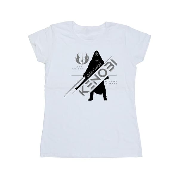 Star Wars Dam/Tjej Obi-Wan Kenobi Jedi Knight - T-shirt i bomull