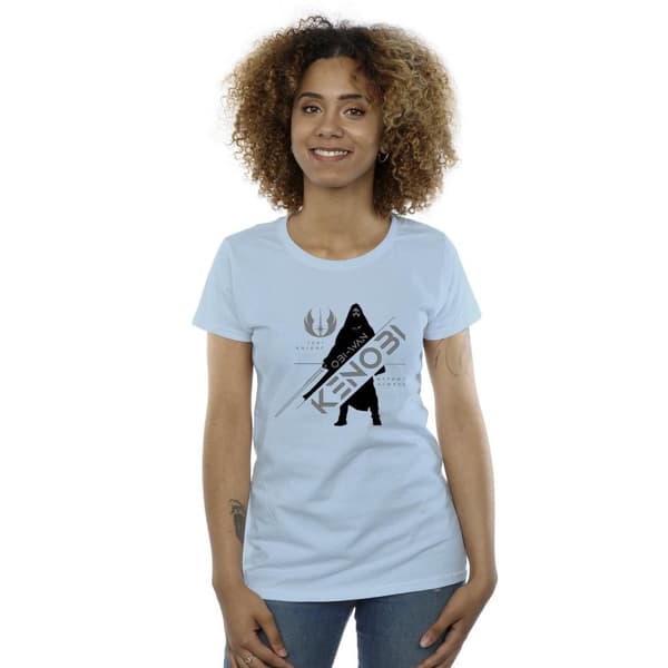 Star Wars Dam/Tjej Obi-Wan Kenobi Jedi Knight - T-shirt i bomull