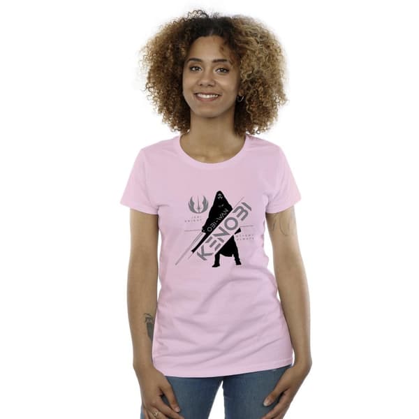 Star Wars Dam/Tjej Obi-Wan Kenobi Jedi Knight - T-shirt i bomull