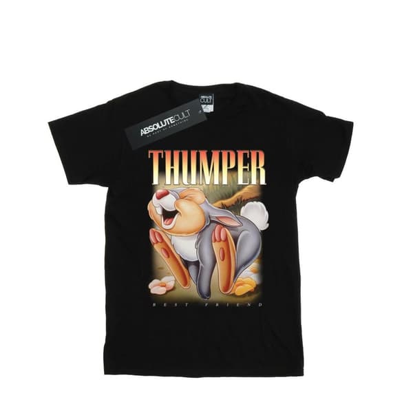 Disney Bambi Thumper Montage T-shirt för pojkar Black 9-11 Years