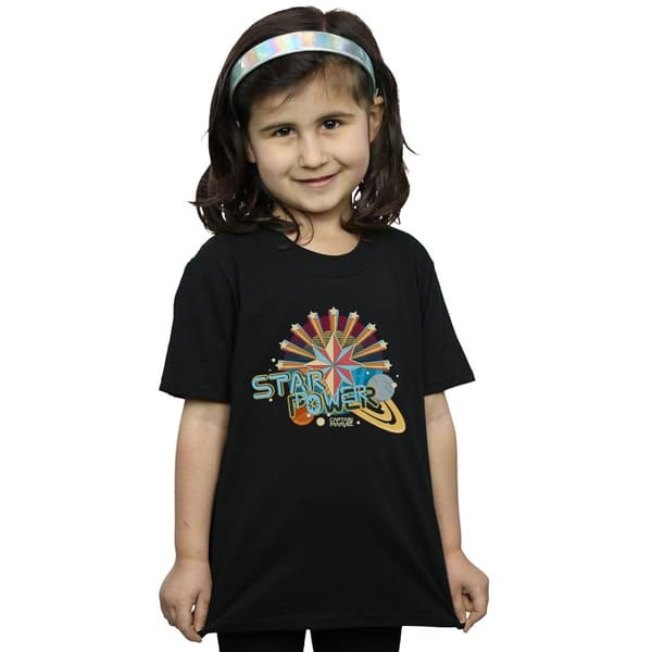 Marvel Captain Marvel Star Power T-shirt i bomull för flickor