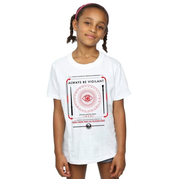 Fantastic Beasts T-shirt i bomull för flickor - Always Be Vigilant