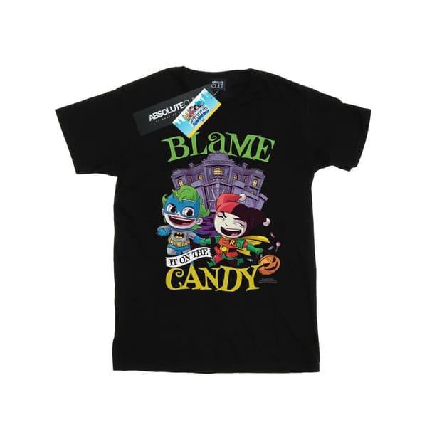 DC Comics Girls Super Friends Blame It On The Candy Cotton T-Shirt