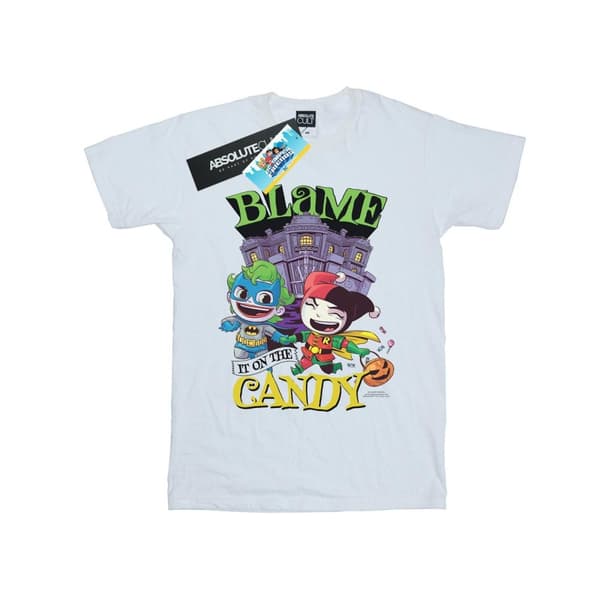 DC Comics Girls Super Friends Blame It On The Candy Cotton T-Shirt