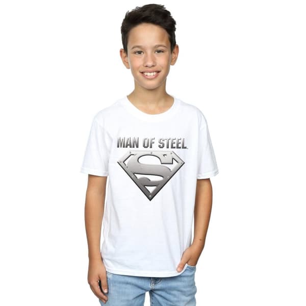 DC Comics Boys Superman Man Of Steel Shield T-Shirt