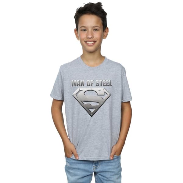 DC Comics Boys Superman Man Of Steel Shield T-Shirt