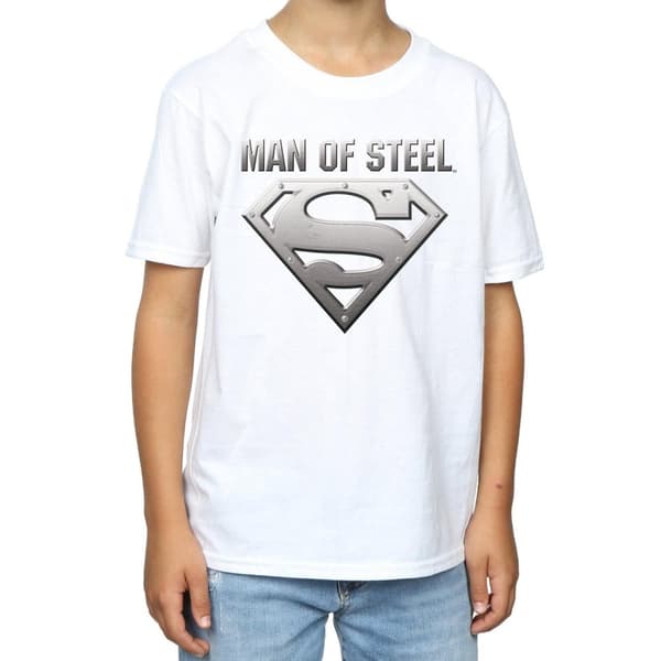 DC Comics Boys Superman Man Of Steel Shield T-Shirt