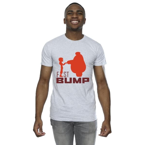 Disney Mens Big Hero 6 Baymax Fist Bump Cutout T-shirt