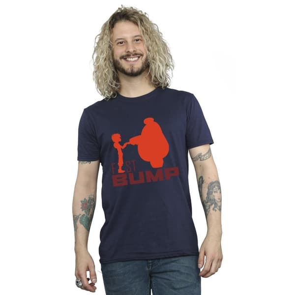 Disney Mens Big Hero 6 Baymax Fist Bump Cutout T-shirt