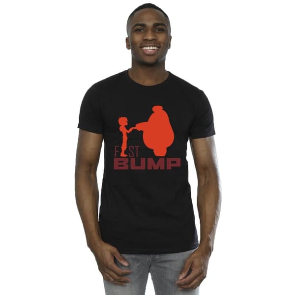 Disney Mens Big Hero 6 Baymax Fist Bump Cutout T-shirt