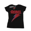 Miniatyrbillede 1 af 3: David Bowie Womens/Ladies Distressed Rebel Cotton T-Shirt