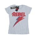 Miniatyrbillede 1 af 3: David Bowie Womens/Ladies Distressed Rebel Cotton T-Shirt