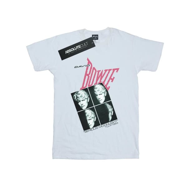 David Bowie Serious Moonlight Tour 83 T-shirt för pojkar White 7-8 Years
