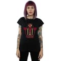Pikkukuva 2 / 3: Marvel Womens/Ladies Captain Marvel Flying Warrior Cotton T-Shirt