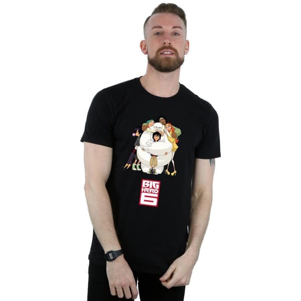Disney Mens Big Hero 6 Baymax Hug T-Shirt