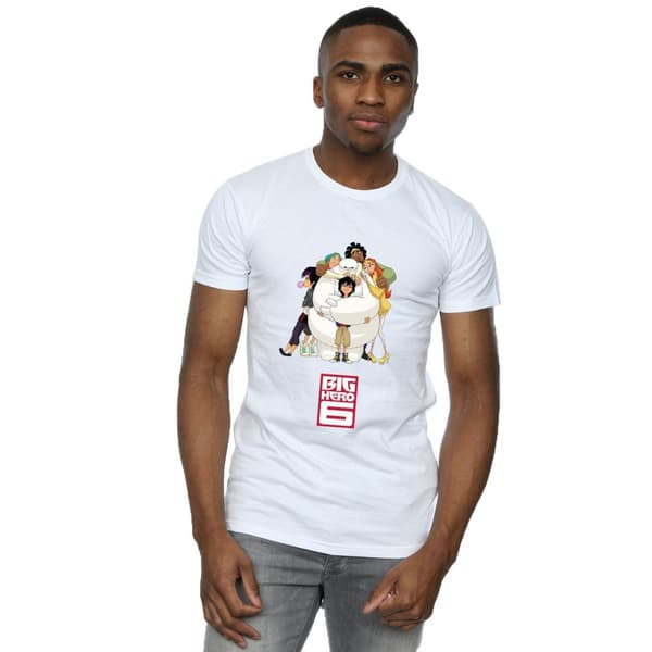 Disney Mens Big Hero 6 Baymax Hug T-Shirt